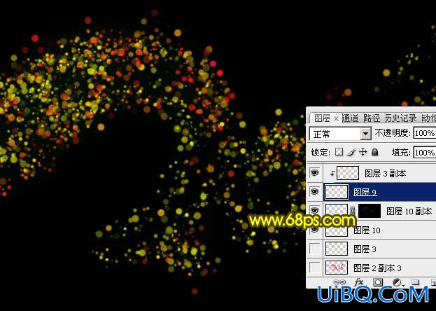 光斑字，制作新年气氛烟花光点字教程