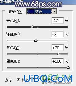 PS婚片调色教程：给清新自然的外景婚片调出秋季蓝紫色效