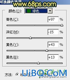 PS给街头自拍的欧美情侣艺术照调出唯美的暗青色