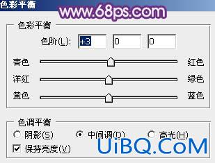 ps非主流淡调蓝紫教程