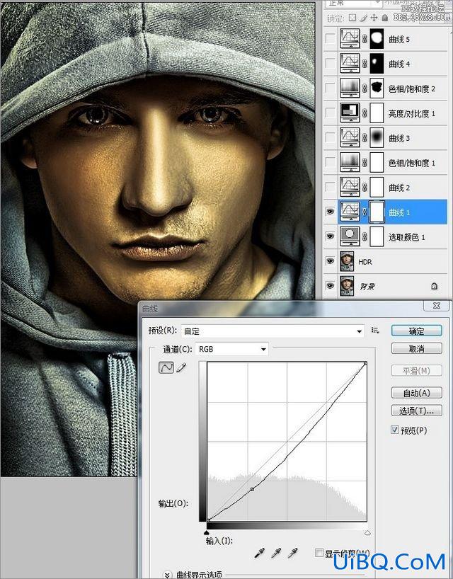 ps金色HDR效果教程