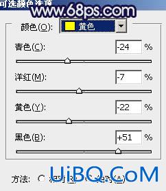 ps给MM车模加上低饱和的淡黄色质感肤色