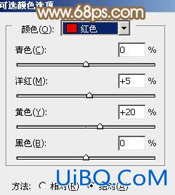 ps韩系调色教程:淡红色