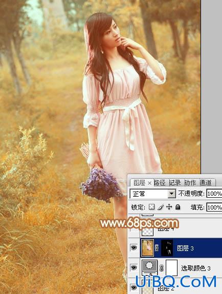 ps非主流的淡黄早秋色教程
