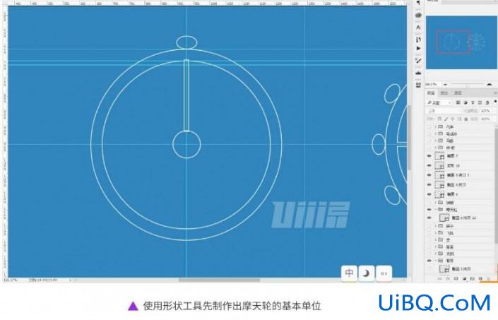 PS手工绘制3D立体风格的街景插画图片,复古风格街景图片。