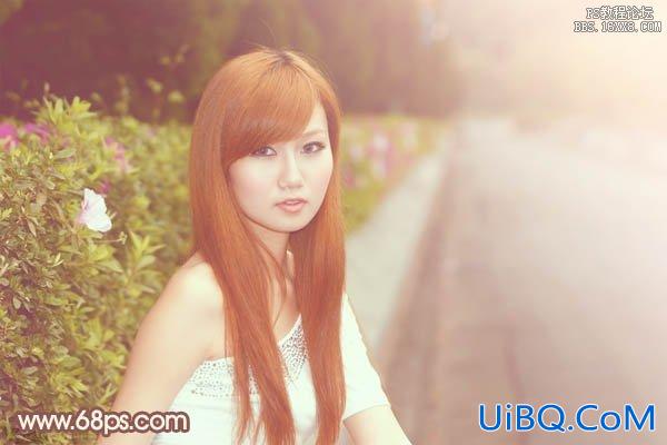 ps非主流教程：非主流花坛美女