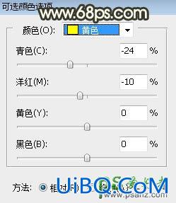 PS给公园小路上自拍的漂亮女孩儿生活照调出灿烂的黄褐色
