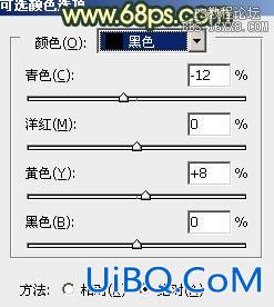 ps非主流柔和暗调橙青色