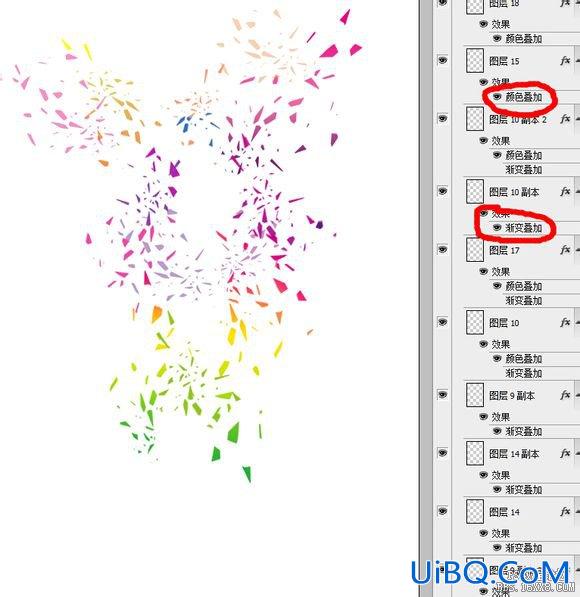 ps做打散抽象人像效果