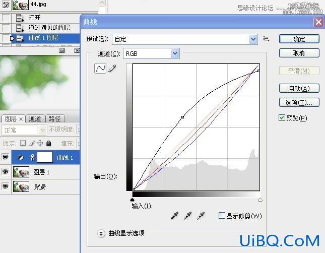 ps黄绿色淡淡优雅风格调色教程