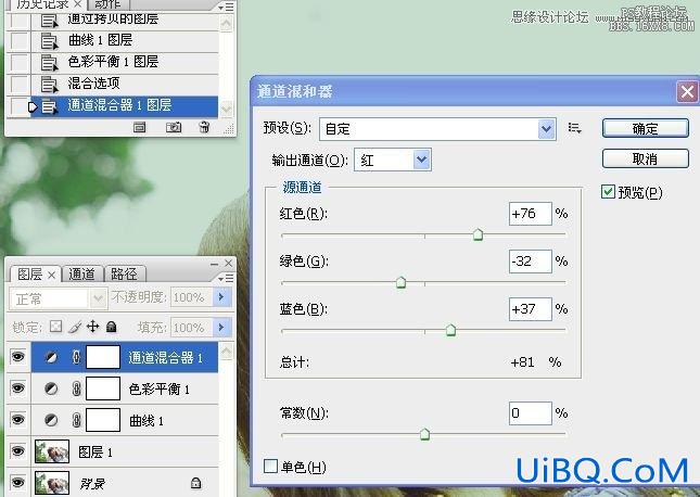 ps黄绿色淡淡优雅风格调色教程