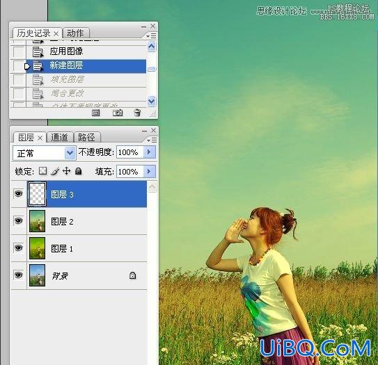 ps欧美风格的黄色调调色教程