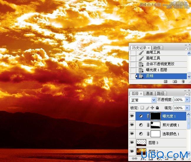 ps火烧云效果