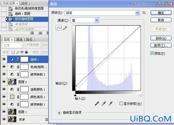 ps调暗紫色教程