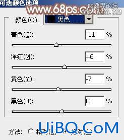 ps时尚黑衣90后漂亮女孩