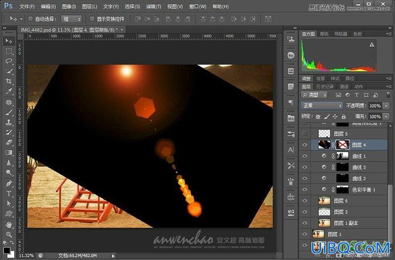 PS给山区水库边拍摄的情侣婚纱艺术照调出暖暖的夕阳景色
