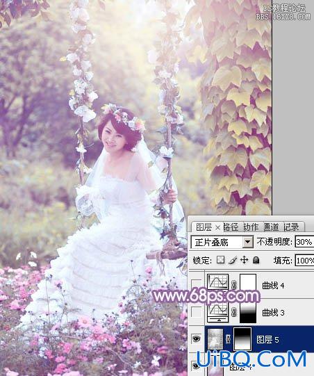 ps非主流婚纱公主效果