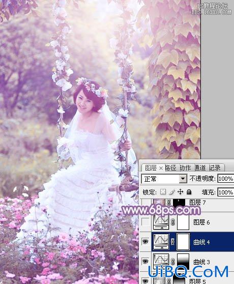 ps非主流婚纱公主效果