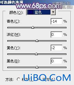 ps韩系非主流青蓝色教程