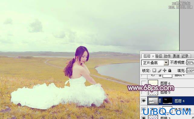 ps非主流小清新黄蓝色教程