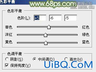 ps通道替换调色实例