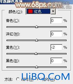 ps给芭蕉叶下的女孩加上小清新黄绿色