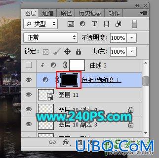 PS给江南古桥风景图片调出梦幻唯美意境风格的日出效果