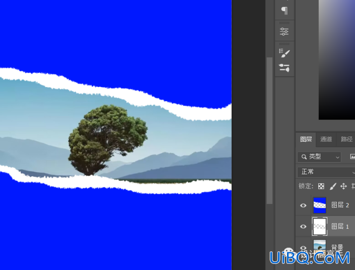 Photoshop绘制具有“人间烟火”主题效果撕纸海报