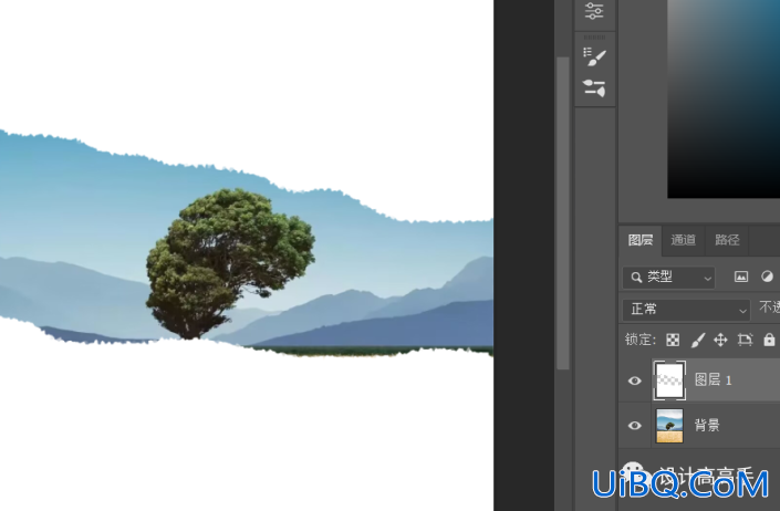 Photoshop绘制具有“人间烟火”主题效果撕纸海报