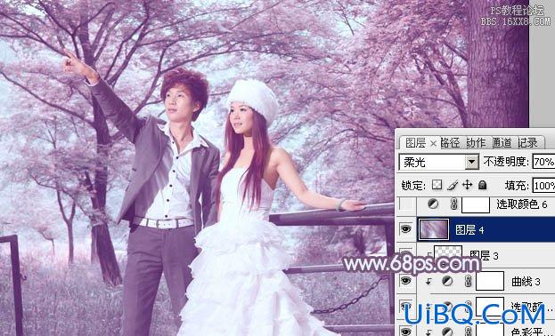ps非主流婚纱照片教程