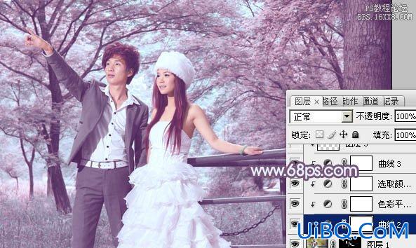 ps非主流婚纱照片教程