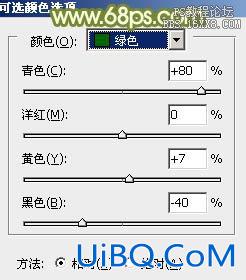 ps蹲坐在草地上的非主流效果教程