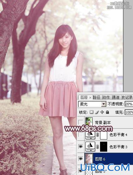ps站在路边的白衣短裙美女