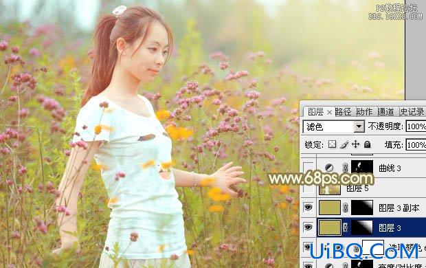 ps花卉中的非主流美女教程