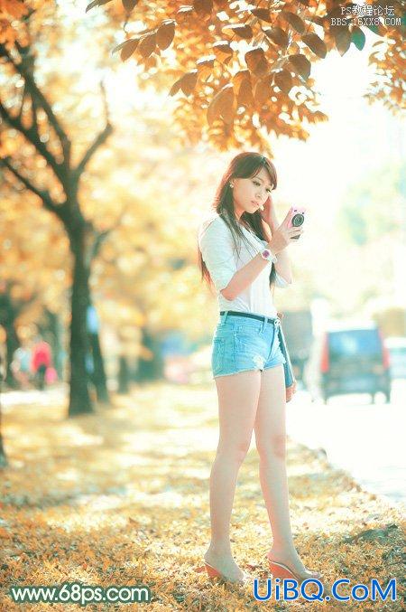ps性感短裤非主流美女效果