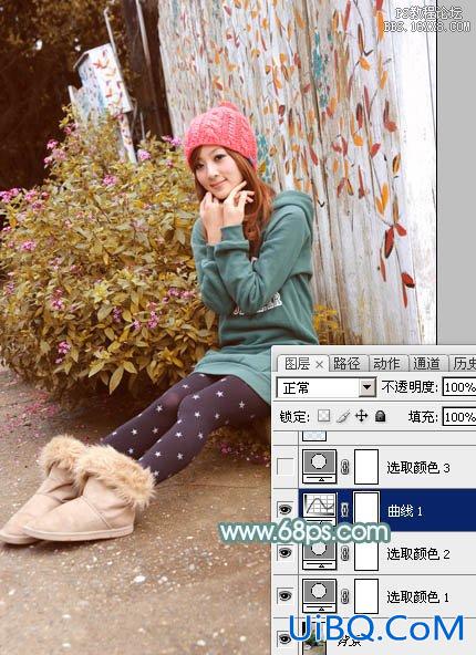 ps调出甜美的小红帽非主流美女