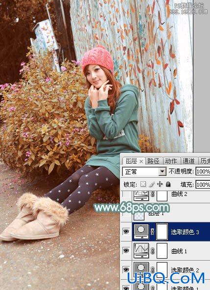 ps调出甜美的小红帽非主流美女