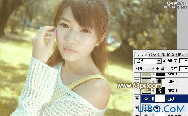 ps白衣服非主流美女教程