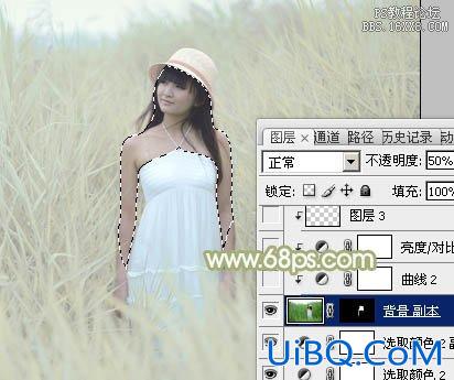 ps非主流教程：芦苇中的美女