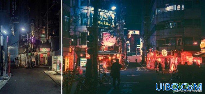 通过photoshop调色给夜景照片调出绚丽多彩的效果