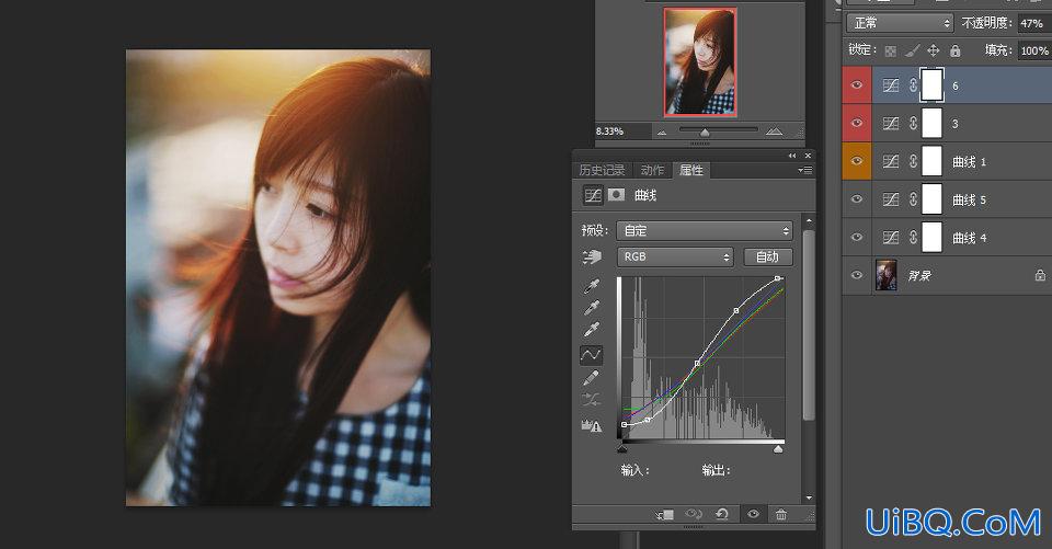 ps cs6教程:后期加强逆光色调