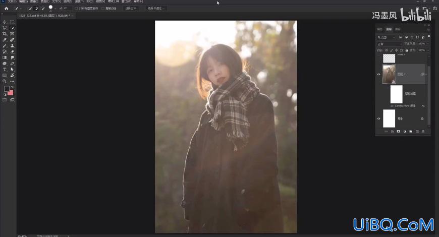 Photoshop调色技巧教程：学习给发黑的摄影照片快速调出日系高级通透感！