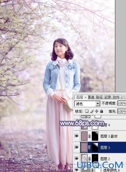 ps长裙可爱美女教程