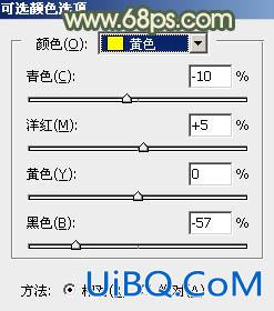 ps调出照片淡黄色色彩教程