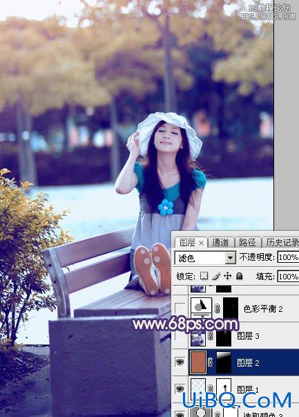 ps调出照片的偏蓝色风格教程
