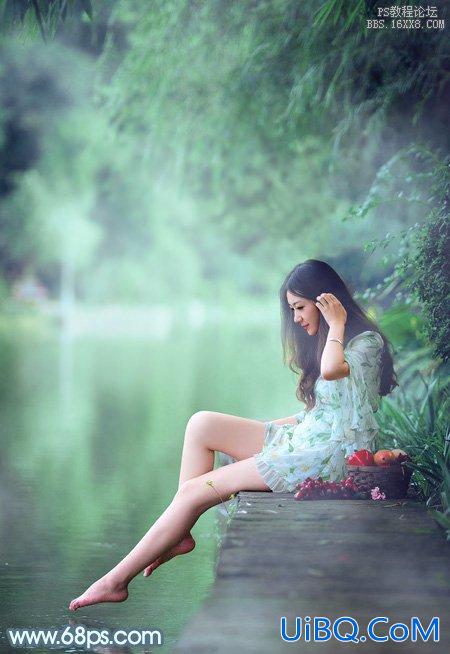 ps调出青绿蜜糖色调教程