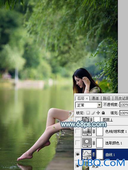 ps调出青绿蜜糖色调教程