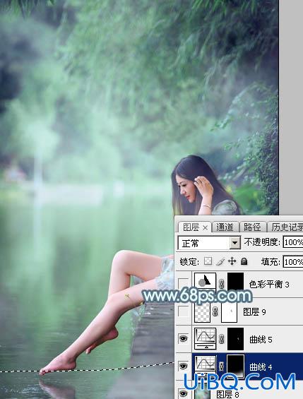 ps调出青绿蜜糖色调教程