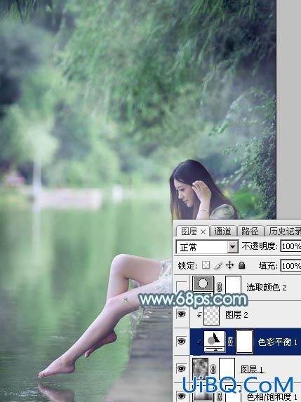 ps调出青绿蜜糖色调教程