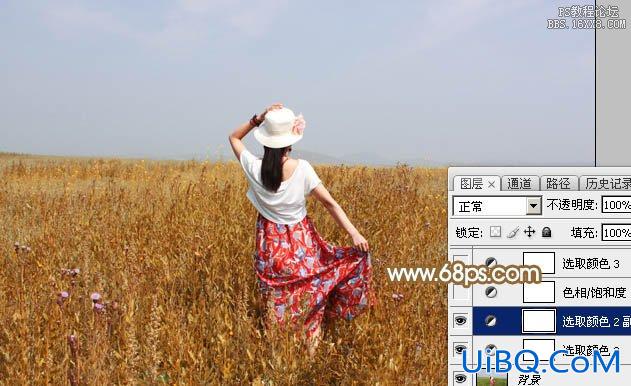 ps调出照片的青红色调教程